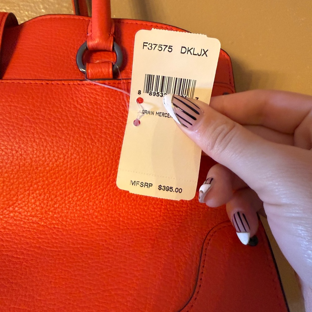 Coach Coral Leather Women's Bag - Picture 7 of 10